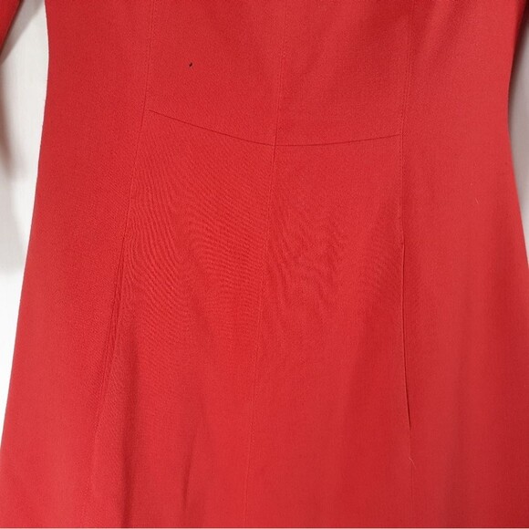 Vince Camuto Size 2 Orange Women Lined Gold Zip Dress Style VC5M9159 Modern - Picture 9 of 9